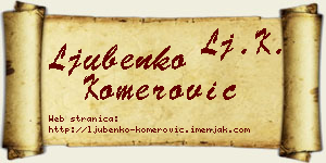 Ljubenko Komerović vizit kartica